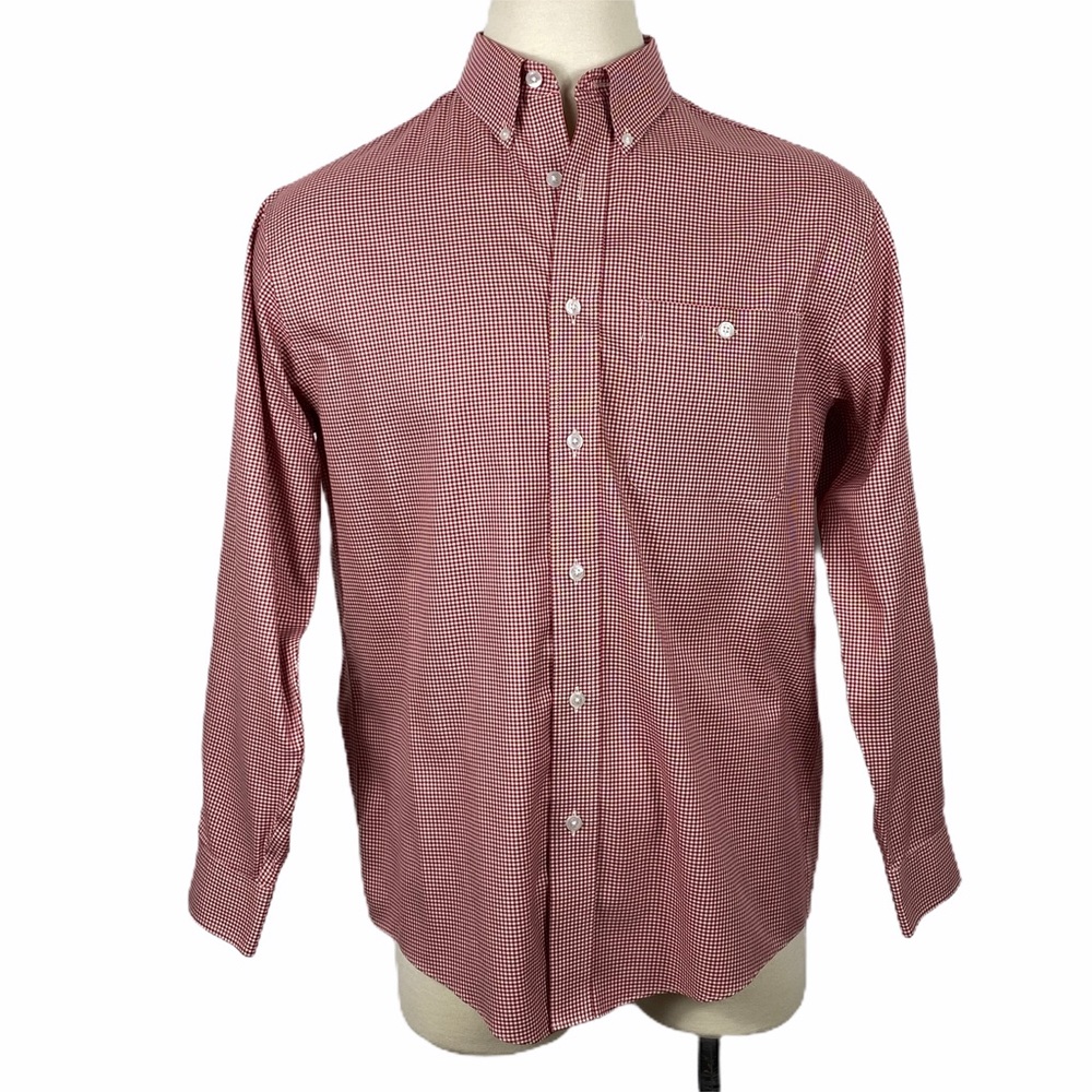 Orvis Red & White Long Sleeve Button Down
